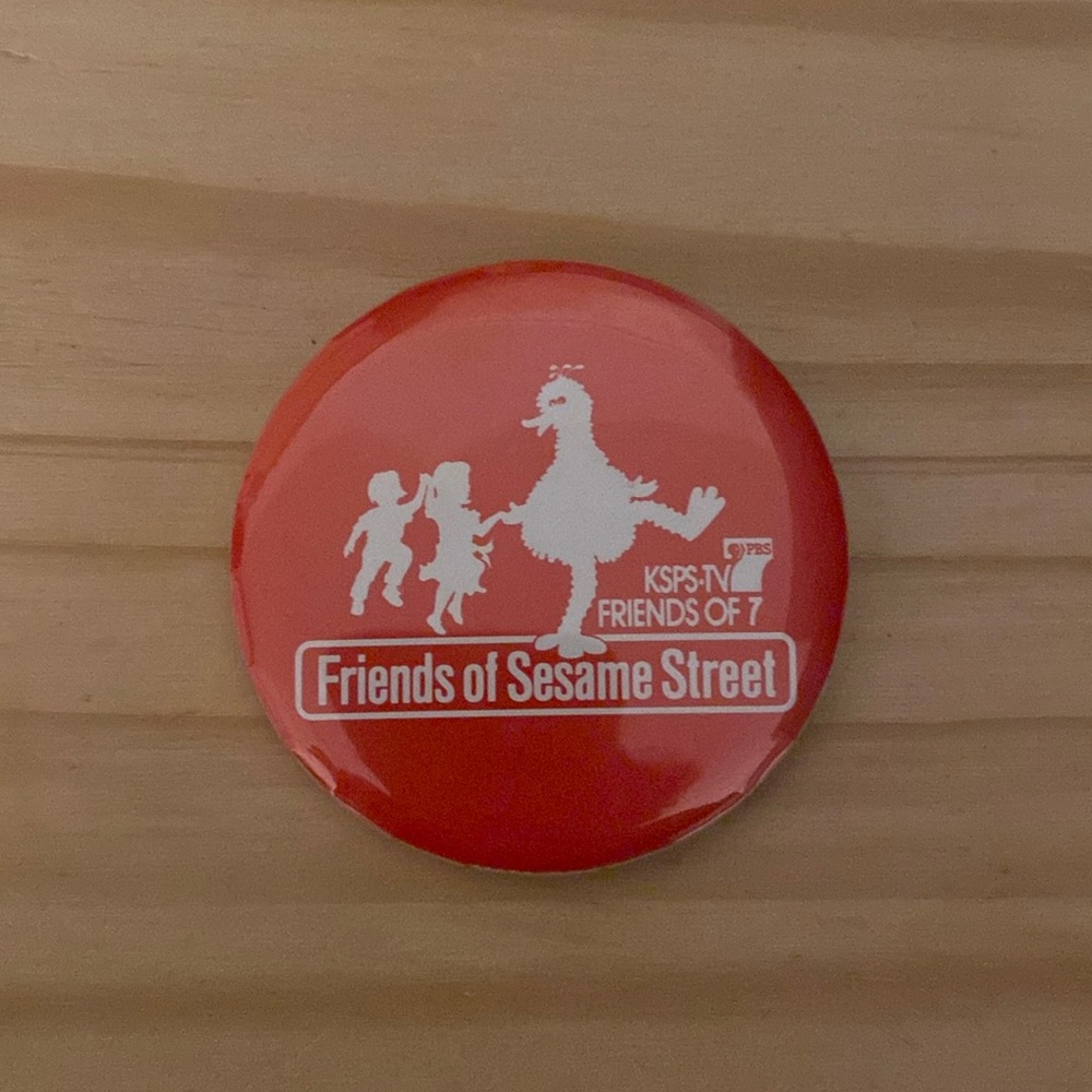 Vintage Sesame Street button